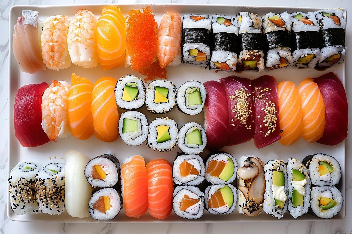La variété des sushis à offrir