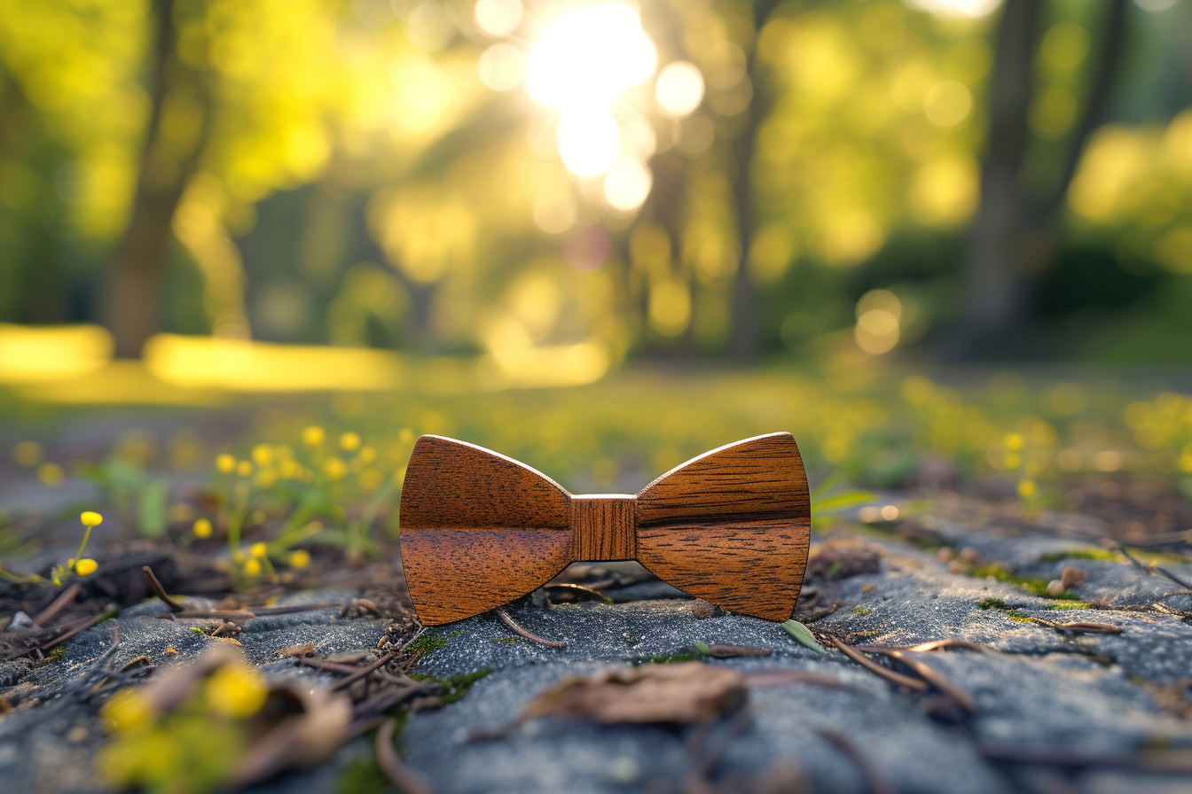 Noeud papillon en bois pour homme : élégance naturelle et tendance
