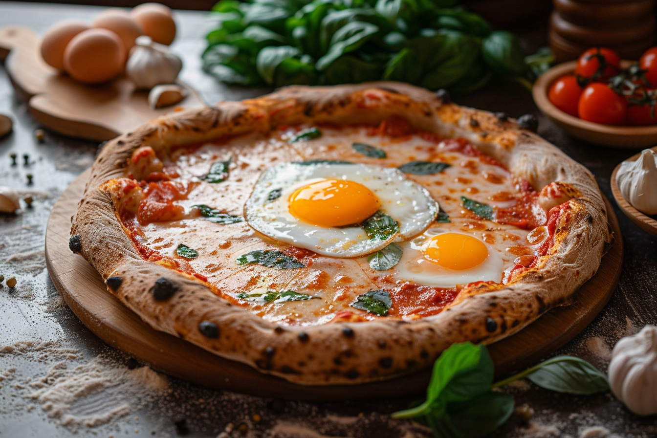 Quand ajouter l’oeuf sur la pizza: techniques pour un plat parfait