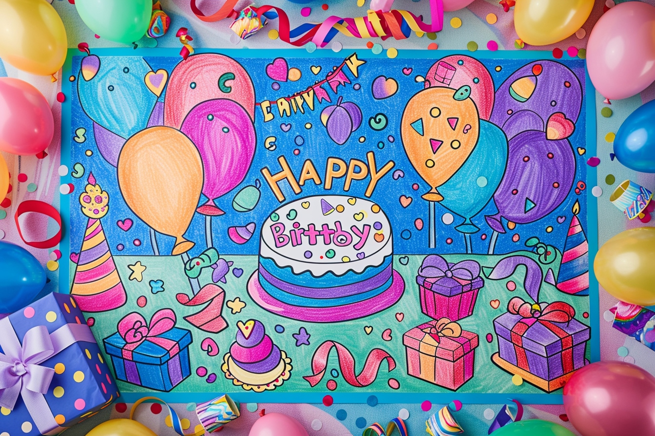Comment personnaliser un coloriage joyeux anniversaire avec un prénom ?