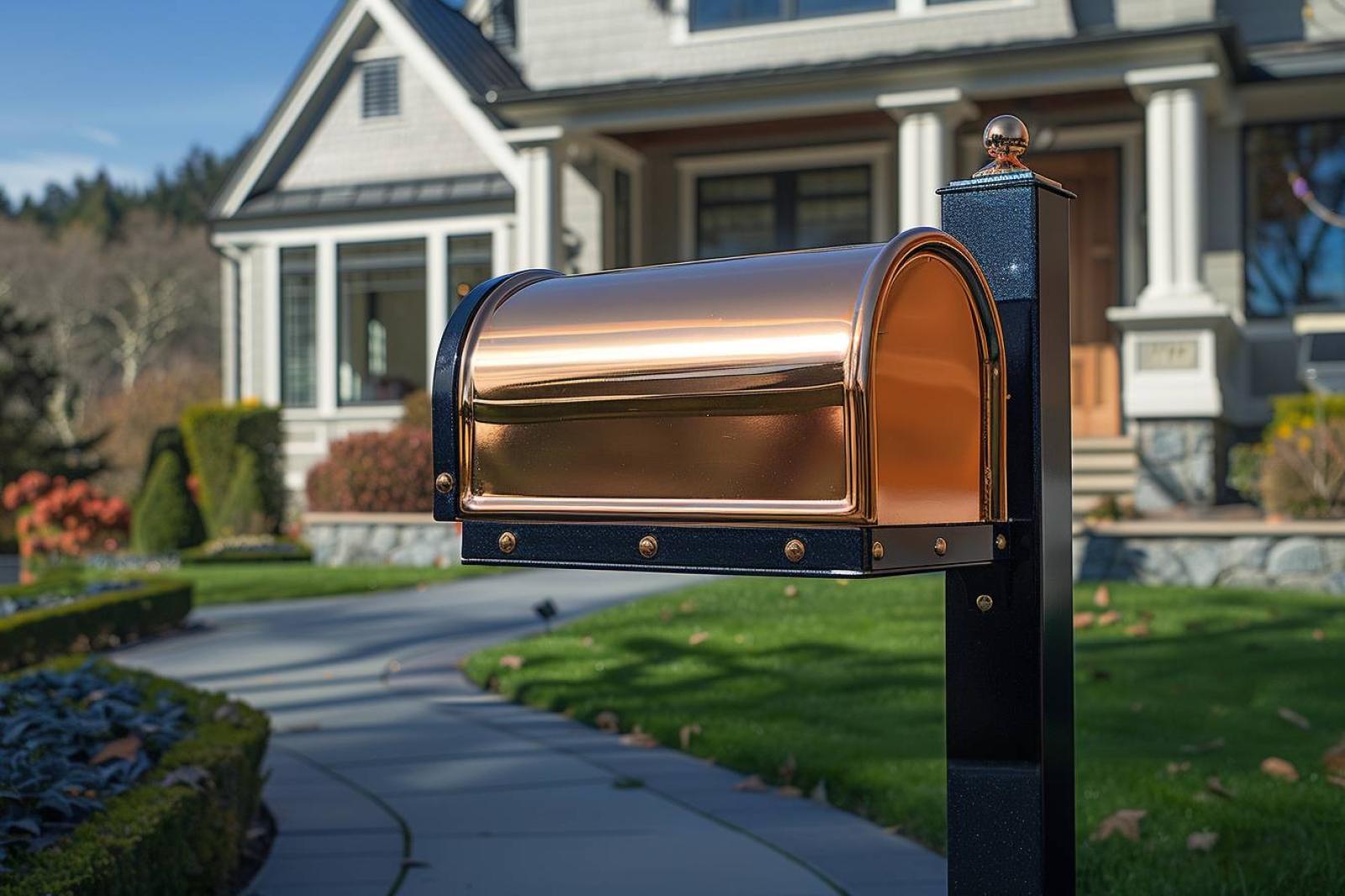 Comment coordonner la couleur d’une plaque de boîte aux lettres avec celle de la maison ?