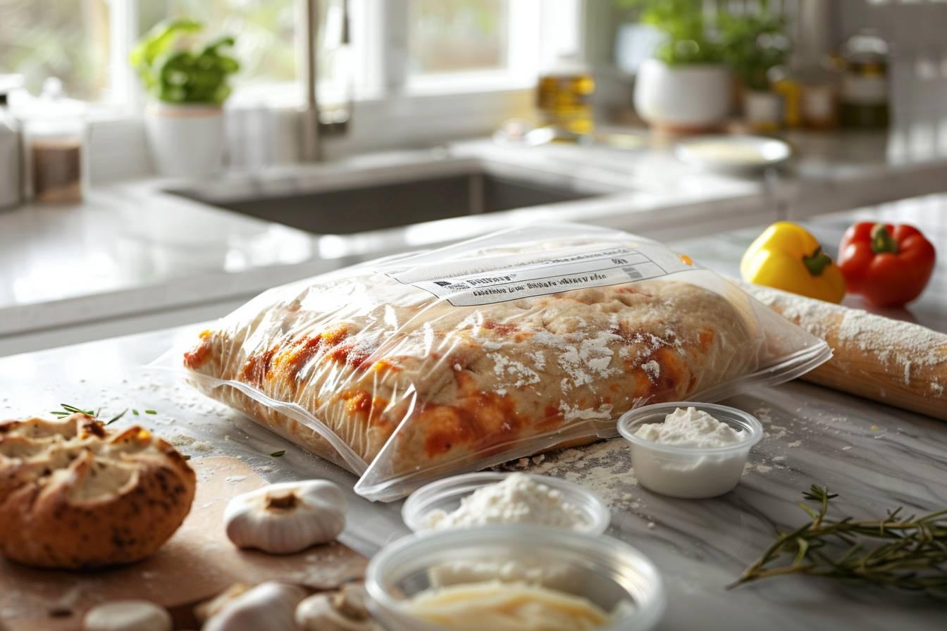 Comment congeler de la pâte à pizza industrielle pour des repas rapides