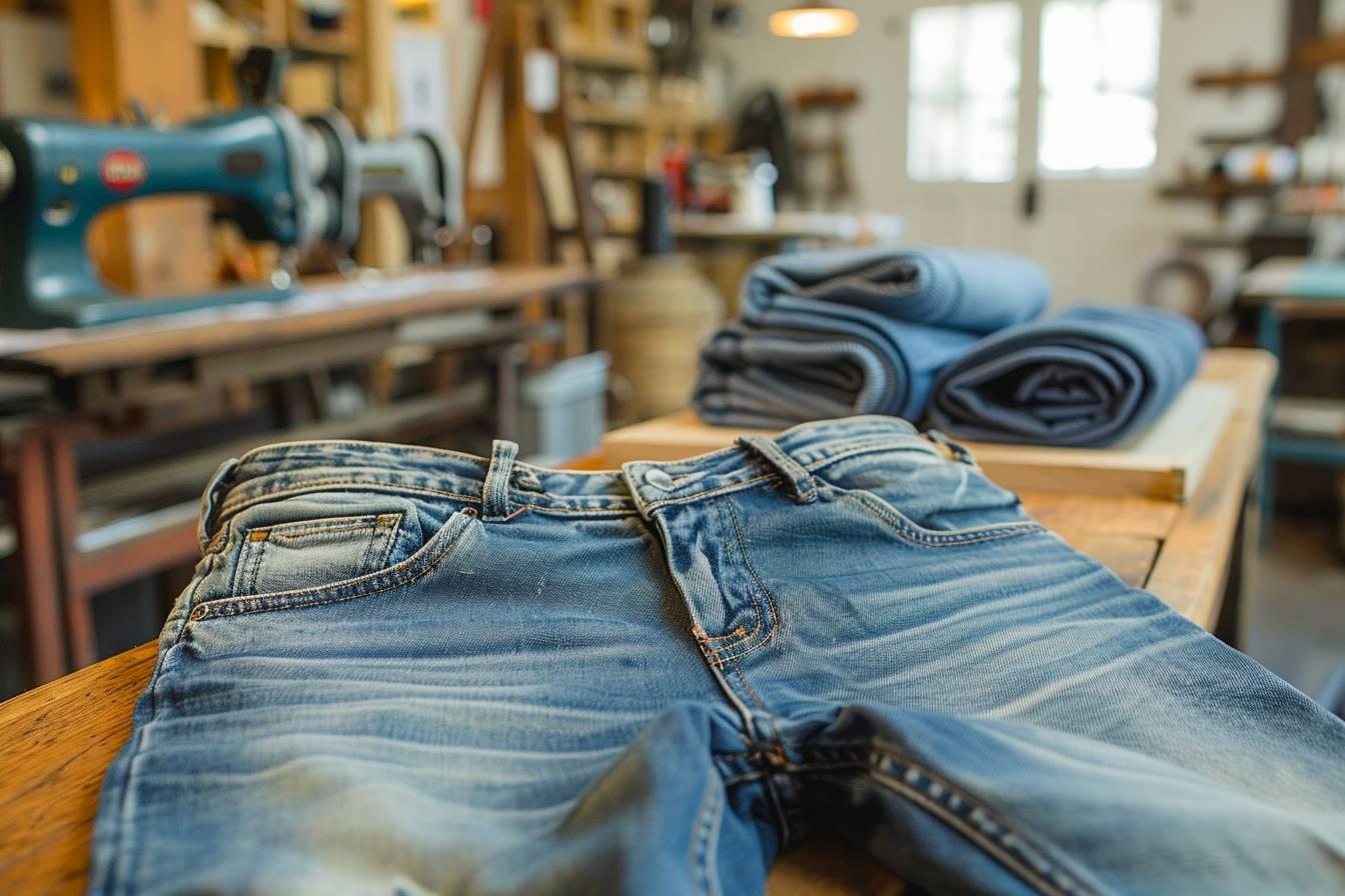 Quels matériaux sont souvent utilisés pour les jeans made in France ?